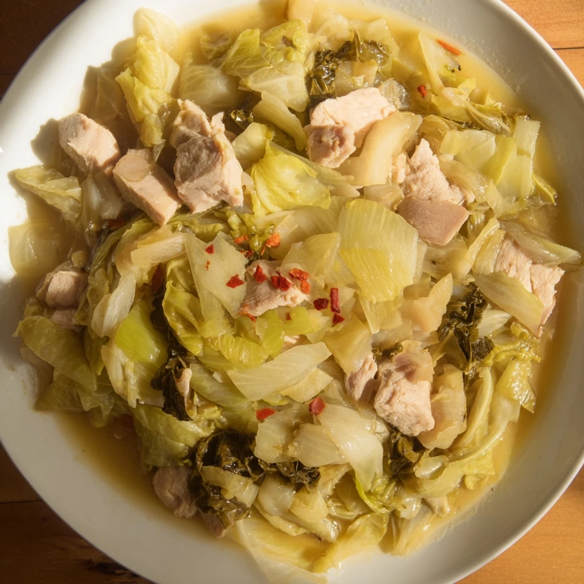 Steaming bowl of Smoky Southern Collard Greens with Smoked Turkey, ready to serve with cornbread.