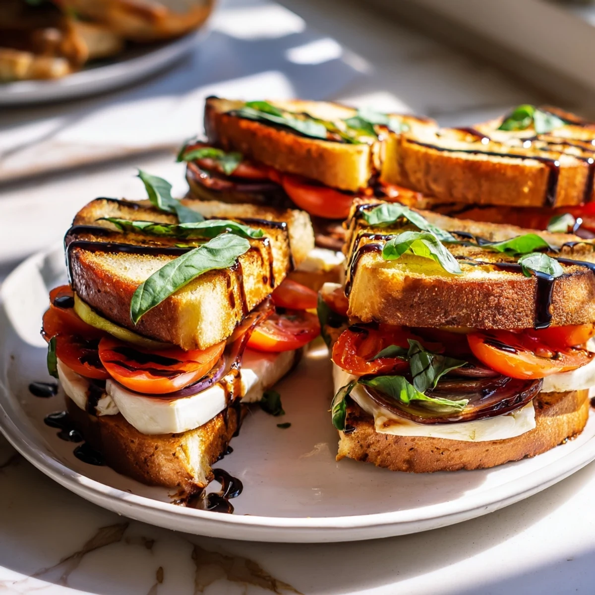 Sheet-Pan Roasted Veggie Caprese