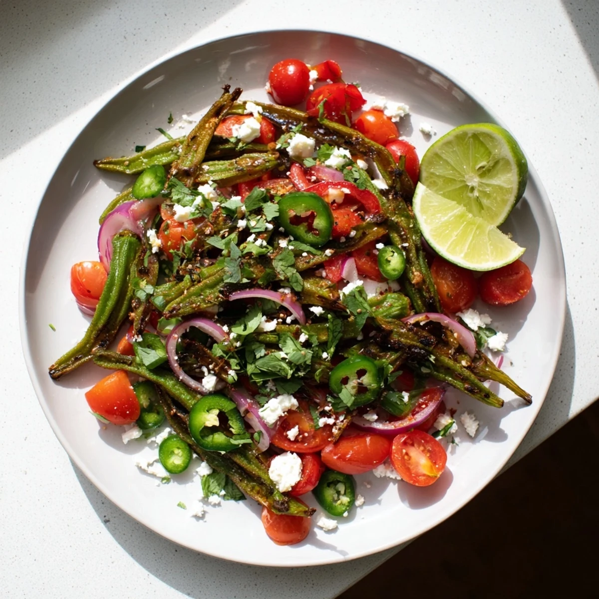 Freshly cooked desert cactus tacos on a platter, showcasing the vibrant nopales and delicious toppings.