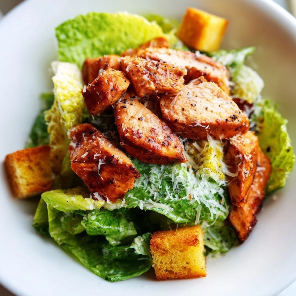 Grilled Chicken Caesar Salad Skewers served on a platter, ready to be enjoyed as a refreshing appetizer.