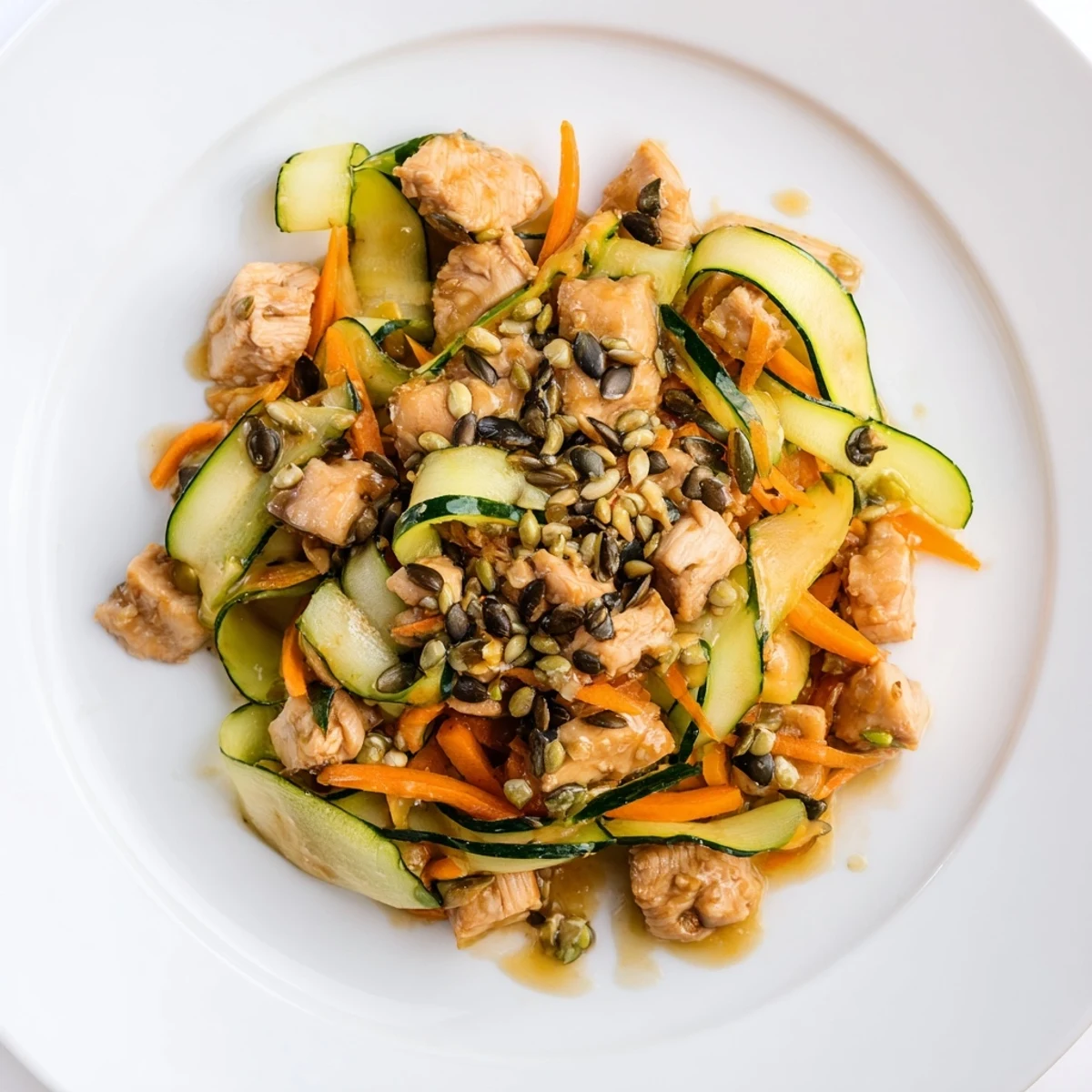 This refreshing Deli Container Shaker Chicken Salad showcases tender chicken and savory sesame dressing—perfect on busy weekdays.