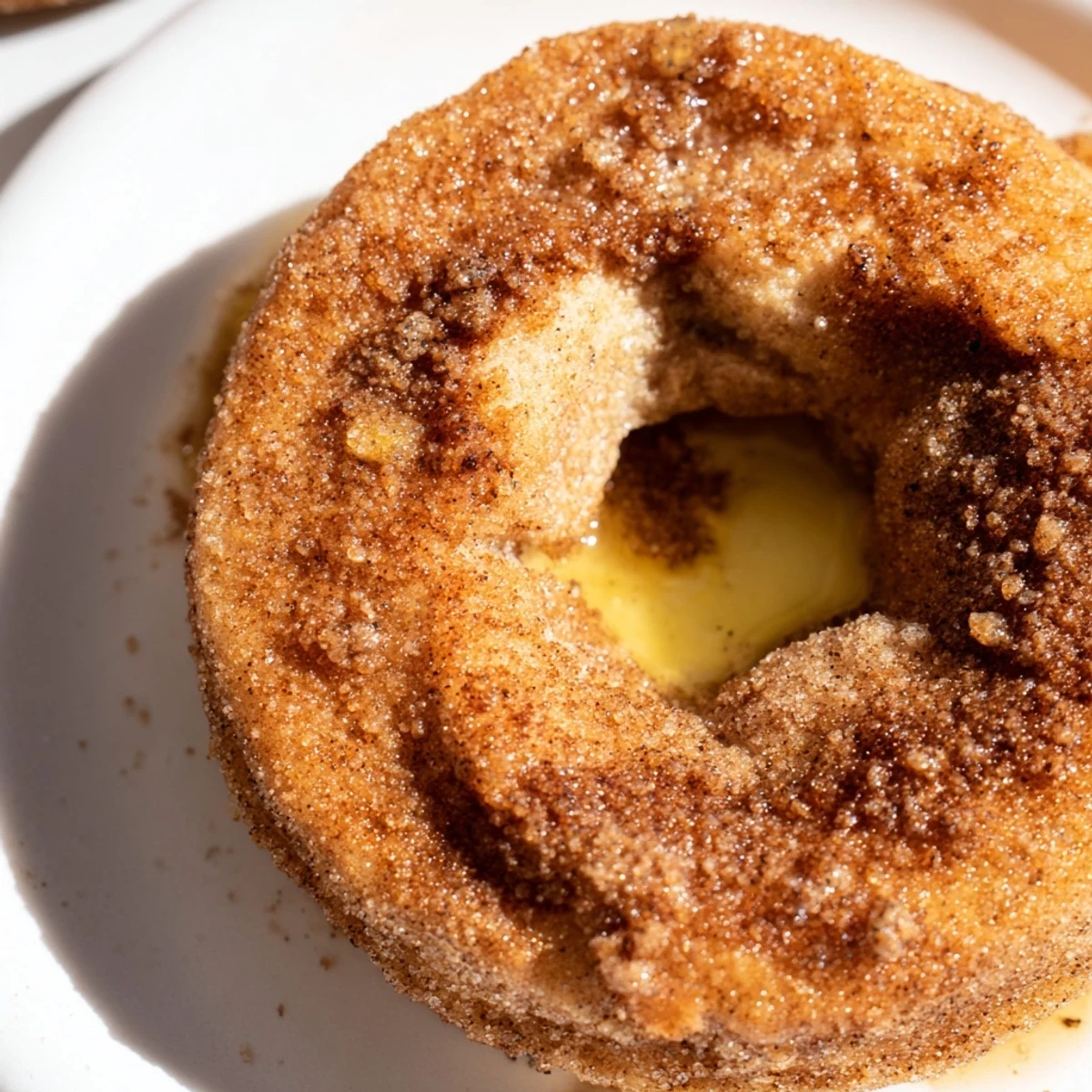 Golden air fryer cinnamon sugar donuts ready to be enjoyed warm.