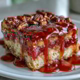 Cubes of brioche soak up custard and guava paste in this Guava Caramel Bread Pudding with Pecans.