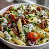 Greek Pasta Salad Olives Feta