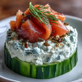 Smoked Salmon Cucumber Bites