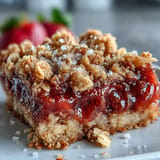 Strawberry Rhubarb Crumble Bars