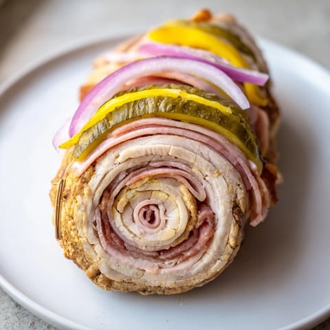 Air Fryer Rouladen rolls, beautifully browned with crispy edges, ready to enjoy with savory gravy.