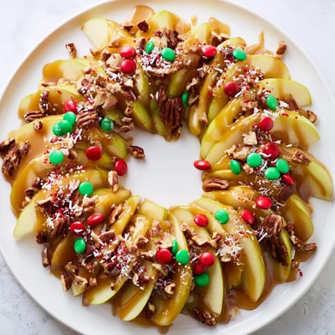 Caramel Apple Christmas Wreath