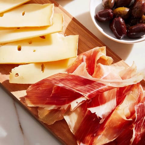 Minimalism cheese charcuterie olives