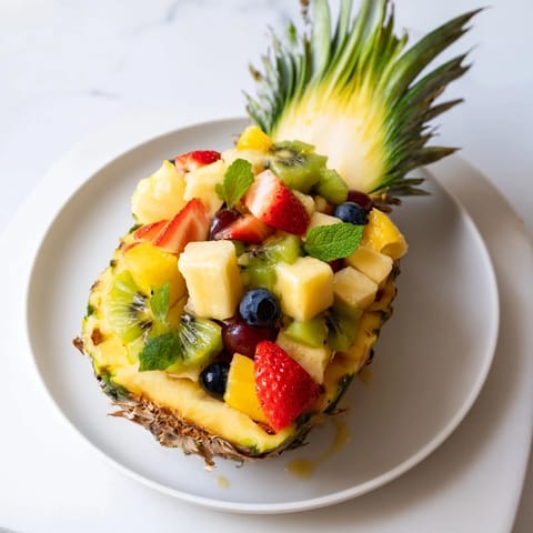 Tropical Pineapple Fruit Boat