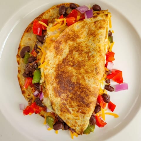 Black Bean Cheesy Quesadilla