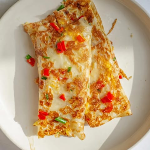 Rice Paper Egg Cheese