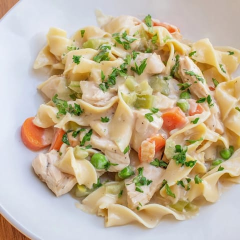 Creamy Chicken Egg Noodles