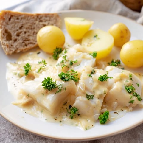 Norwegian Lutefisk with Mustard