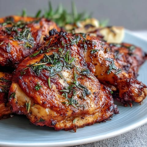 Sheet Pan Herb Chicken with Root Veggies roasted to golden perfection, featuring juicy chicken thighs and tender carrots, parsnips, and sweet potatoes.