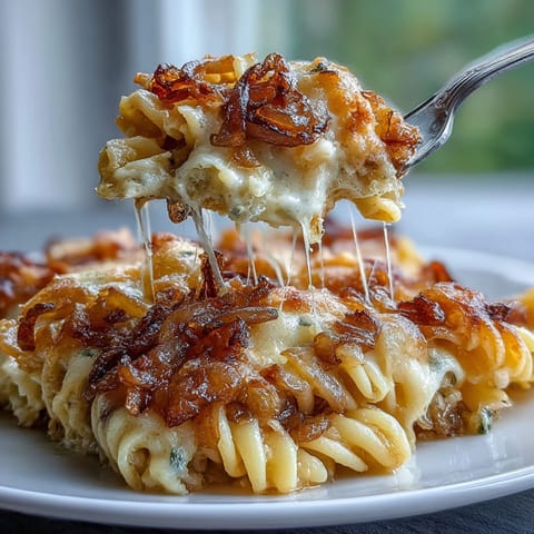 French Onion Pasta Bake
