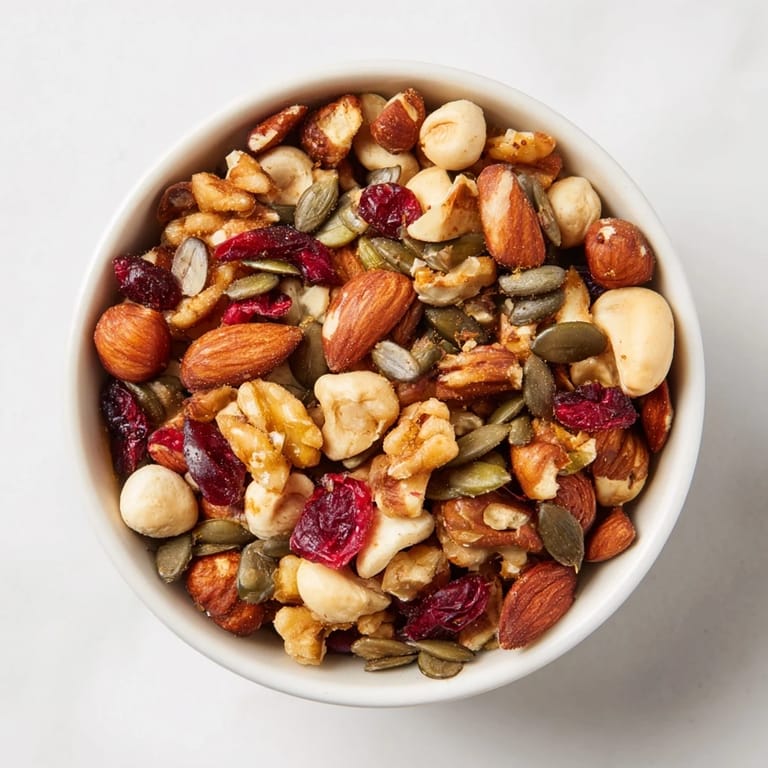 Crispy, golden-brown Squirrels Gourmet Nut Bowl; a healthy, protein-rich snack mix perfect for sharing.