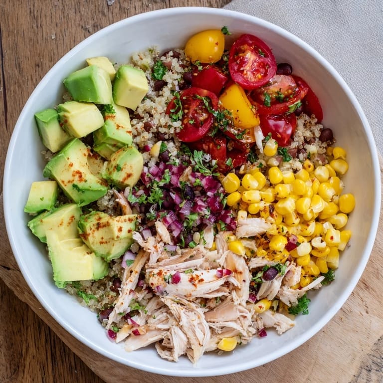 Vibrant image of a chilled Dense Southwestern Bean Salad, showcasing fresh ingredients and flavors.