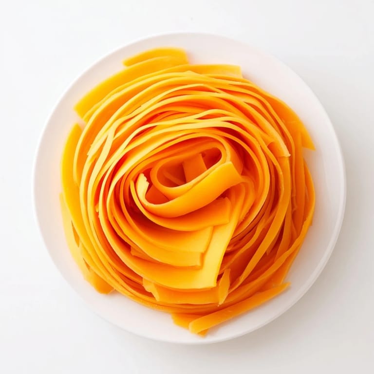 Thinly sliced cheddar and dried apricots create the beautiful pattern of this Copper Coil appetizer.