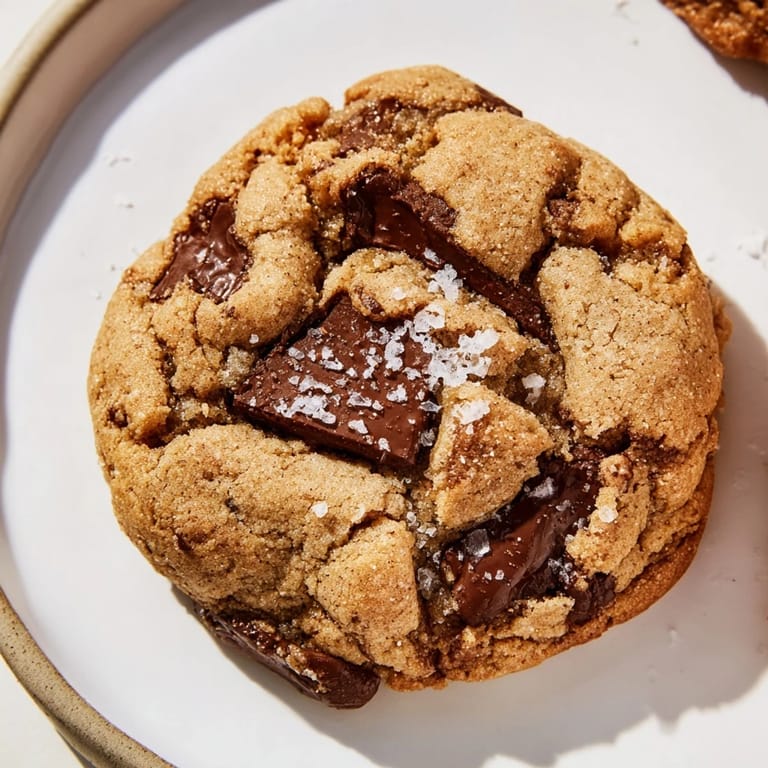 Warm, freshly baked Miso Brown Butter Cookies, smelling of caramelized butter and promising a sweet-salty bite.