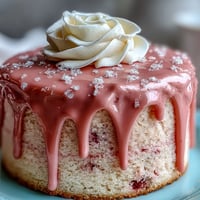 Elegant pink cake drizzled with shimmering gold, a bridal shower rosé velvet dream.